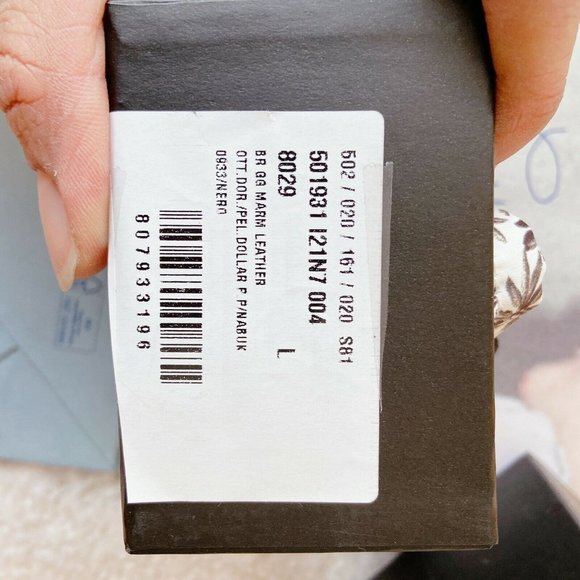 NIB Gucci Marmont Double G Black Leather Adjustable Bracelet Size L $490.00 - Picture 8 of 8